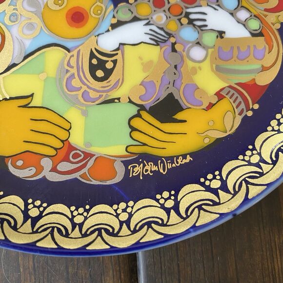 Vintage Aladdin #5 Wall Plate Bjork Wiinblad Rosenthal Porcelain Art - Picture 2 of 13